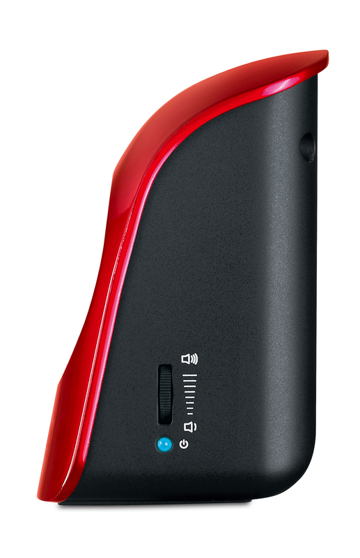 Genius SP-U115 Stereo USB Powered 2.0 Speakers with 1.5W Output and 3.5mm Audio Plug, Red